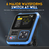 DSO-TC3 Digital Oscilloscope 10MS/s Sampling Rate 500kHz Bandwidth Support Diode PWM Out Transistor LCR Test Signal Generator