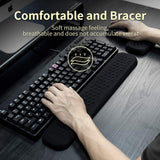 Keyboard and Mouse Wrist Rest Pad Set Padded Memory Foam Hand Rest, Keyboard Wrist Rest, Laptop Typing and Wrist Pain Relief