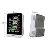 CO2 Detector TVOC HCHO Temperature Humidity Detecting Tool Intelligent Home Desktop Indoor Outdoor Detect Air Quality Monitor