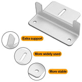 8Pcs Solar Panel Mounting Z Brackets with Nuts and Bolts for RV Camper Boat Wall and Other Off Gird Roof Installation