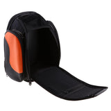 PU Leather Motorcycle Saddle Rear Bags Motorbike Jaunt Luggage Bag Orange