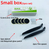 Bike Bicycle Cycling Tire Repair Kit Tool Set Inner Tube Patching Tyre Filler Glue Free Cold Patch Sealant Fix Portable Tirefit