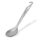 Lixada 3-in-1 Spork Stainless Steel Spork with Bottle Opener Lightweight Outdoor Dinner Spork Flatware for Travel Camping