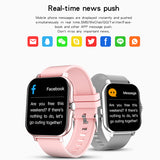 NEW GT20 Ultra-thin Smart Watch 1.69 inch Square Screen Bluetooth Call IP67 Waterproof Long Standby Watches Heart Rate Blood O