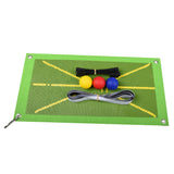 Golf Swing Mat Portable Mini Practice Hitting Aid Indoor/Outdoor Golf Swing Training Pad w 3 Pcs Pu Ball Golf Training Mat