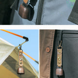 Ultralight Portable Little Bell Home Room Party Outdoor Camping Decoration Bell Metal Wind Chime Tent Car Hung Bell 2023 New
