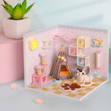 CUTEBEE Doll House DIY Miniature Dollhouse Model Wooden Toy Furnitures Casa De Boneca Dolls Houses Toys Birthday Gift H012