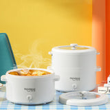 2L Electric Cooking Machine Single/Double Layer Hot Pot Household 1-2 People Rice Cooker Multifunction Non-stick Pan for Home