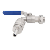 Beer &amp; Wine Stainless Weldless Quick Disconnect Ball Valve Kit 1/2"NPT Homebrew Mash Tun Boil Kettle HLT Ball Valve Replacement