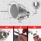 Camping GasTorch Heads High Power Outdoor Portable Burners Heads Charcoal Burning Tool Picnic BBQ Cooking Flamethrower Heads