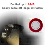 Zigbee 3.0 smart Strobe flash Siren Horn alarm Sound with 95DB big sounds to threaten thief HA1.2
