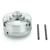 2" 45mm Three 3 Jaw Chuck 1.8~56mm /12~65mm Z011 Clamping for Mini Lathe with Two Lock Rods M12x1mm Threaded Back