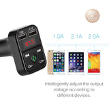 FM Transmitter Wireless Bluetooth-compatible Handsfree MP3 Audio Music Player Dual USB Radio Modulator Car Kit 2.1A  Charger