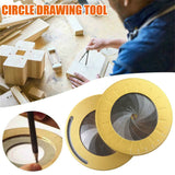 Creative Drafting Circle Tool Stainless Steel Plotting Compass Adjustable Drawing Ruler Round Measurements Tools for Woodworking