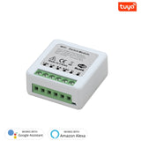 16A Tuya Wifi Mini DIY Smart Switch Led Light Smart Life Push Module Support 2 Way Voice Relay Timer Work With Google Home Alexa