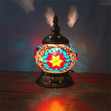 Newest Turkish mosaic table Lamp vintage art deco Handcrafted lamparas de mesa Glass romantic bed light lamparas con mosaicos