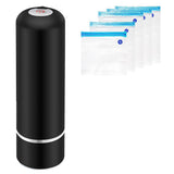 Portable Vacuum Sealer, Handheld Automatic Vacuum Food Sealer Wireless Mini Food Vacuum Sealer for Preservation Black