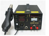 SAIKE 909D 3 in 1 Soldering Station Hot air gun+Soldering Iron+DC Power Supply 15V 2A  220V 110V