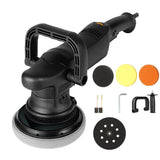 1250W 220V Car Polishing Machine 15mm Shock Car Polisher Six Speed Stepless Adjustable Dual Action Polisher Car Waxing Machine