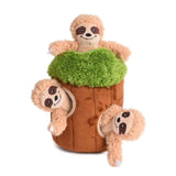 13ME 4 Pieces/Set Fun Burrow Dog Toy Creaking Soft Plush Animal Toy Press to Sound Dog Toy Pet Anxiety Relief Calming Aid Toy