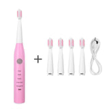 Rechargeable 5-speed Adjustable Sonic Waterproof Electric Toothbrush Acoustic Vibration Five Functions