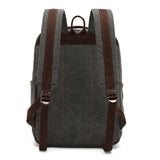 Canvas capacity business Schoolbag large backpack backpack outdoor leisure travel computer bag vintage men's bag
