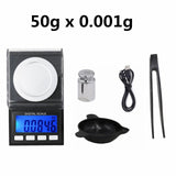 100g/50g Electronic Scales High Precision 0.001g Digital Jewelry Scale LCD Diamond Lab Weight Milligram Pocket Weigh40% off