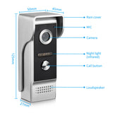 Video Ring Doorbell Camera Visual Intercom Night Vision Two-Way Intercom Video Door Phone Video Door Entry Phone Call