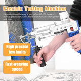 Electric Rug Carpet Tufting Weaving Machine Professional Flocking Device Industrial Embroidery Tool Loop-Pile Knitting Equipment