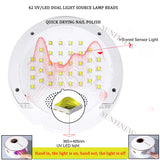 LED Lamp UV Gel Nail Polish Drying For Nails Professional Dry Lamp  4 Gears Intelligent Induction Quick Dry Art Salon Equipment