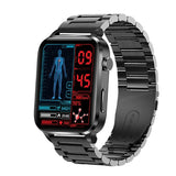 Smart Watch 1.7inch Blood Glucose Laser Treatment Body Temperature Accurate SPO2 BP 24H Heart Rate Health Monitoring Smartwatch