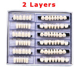 168 pieces/6sets /box Dental Synthetic Polymer Teeth Full Set Resin Denture Dental Teeth Color A2 A3 Size 23 Dentist Materials