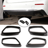 Pack of 2 Rear Exhaust Pipe Throat Cover Trim Tail Throat Frame for  5 Series G30 G38 2018 2019 2020 2021