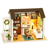CUTEBEE Doll House Miniature DIY Dollhouse With Furnitures Wooden House Casa Toys For Children Birthday Gift Z007