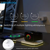 2 in 1 Magnetic Wireless Charger For iPhone 12 Pro Max Desktop Phone Stand Wireless Charger For Airpods Xiaomi Samsung