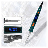 Adjustable 120W LCD Digital Soldering Gun Welding Tools with Fast Heating Ceramic Heater Temperature Electric Soldering Iron Set