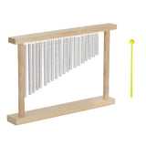 20-Tone Wind Chime Table Top Bar Chimes 20 Bars Single-row Musical Percussion Instrument With Wood Stand Stick