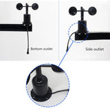 Big deal 0-70M/S Wind Speed Sensor Environment Signal Output Pulse Type Three Cups Wind Speed Sensor Anemometer DC5-30V