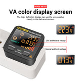 Smart Socket Tester Digital AC Voltage Tester Ground Zero Electric Circuit Detector Line Plug Polarity Phase Pro EU/US/UK/AU