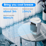 USB Powered Table Air Cooler Mini Portable Cold Water Conditioner Electric Cooling Mist Fan Air Conditioning for Home Room 500ML