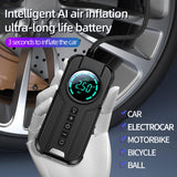 12V 180W Car Air Pump Rechargeable Machine Powerful Tire Inflator Pressure Inflatable Electric Pump Car Air Detection