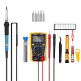 19 in 1 110V 220V 60W Electric Solder Iron Rework Station Heat Pencil Welding Repair Tools Kit Adjustable Soldering Iron