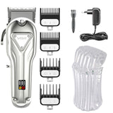 VGR professional all metal hair trimmer for men electric barber hair clipper rechargeable hair cutting machine cord/cordless