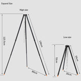 Camping Tripod Fire Hanging Pot Outdoor Campfire Cookware Picnic Grill Collapsible Cooking Tripod Outdoor Party BBQ