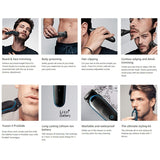 Turbo Men's body grooming kit electric shaver professional  rechargeable electric razor eyebrow hair facial  shaving machine