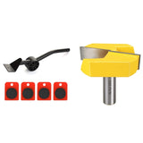 1/2 Inch Shank 2-1/4 Inch Diameter Bottom Router Bit Cutter(1 Pack) with 5PCS/Set Furniture Transport Lifter Tool Set CNIM Hot