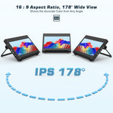 Raspberry Pi 4 Screen 7" Monitor IPS with Case Capacitive Touch Screen 1024X600 HDMI Display for Raspberry Pi4 3 windows Laptop