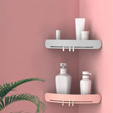Toilet Rack Free Punch Toilet Toilet Washstand Triangle Suction Cup Wall-Mounted Bathroom Storage Rack