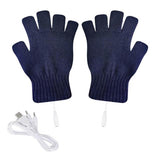 Washable 1 Pair Durable Winter Electric USB Hand Warmers Breathable Thermal Gloves Lightweight   for Home