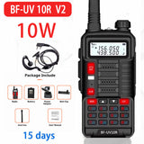 2022 BAOFENG 10W Professional Portable Walkie Talkie UV-10R 50km 128 Channels VHF UHF Dual Band Two Way CB Ham Radio Transceiver